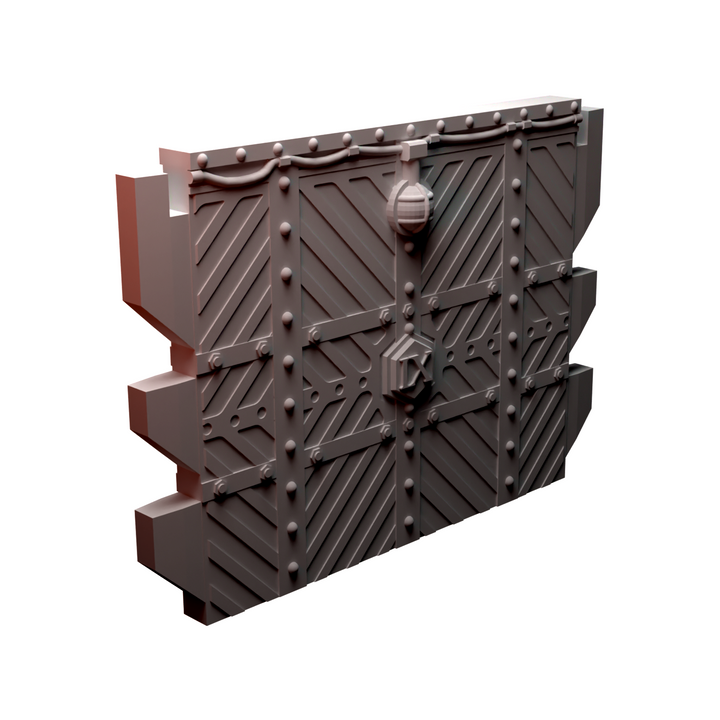 Corvus Games Terrain 3D printable Diregloom modular walls and corridors for 28mm - 32mm grimdark scifi tabletop wargaming