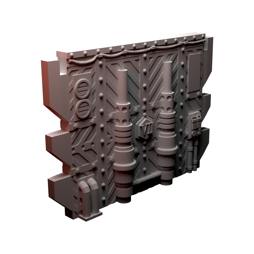 Corvus Games Terrain 3D printable Diregloom modular walls and corridors for 28mm - 32mm grimdark scifi tabletop wargaming