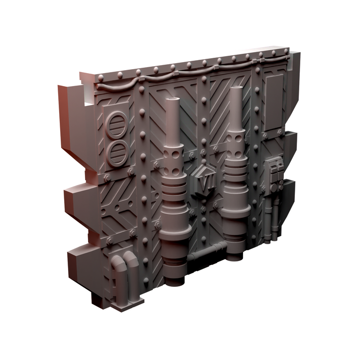 Corvus Games Terrain 3D printable Diregloom modular walls and corridors for 28mm - 32mm grimdark scifi tabletop wargaming