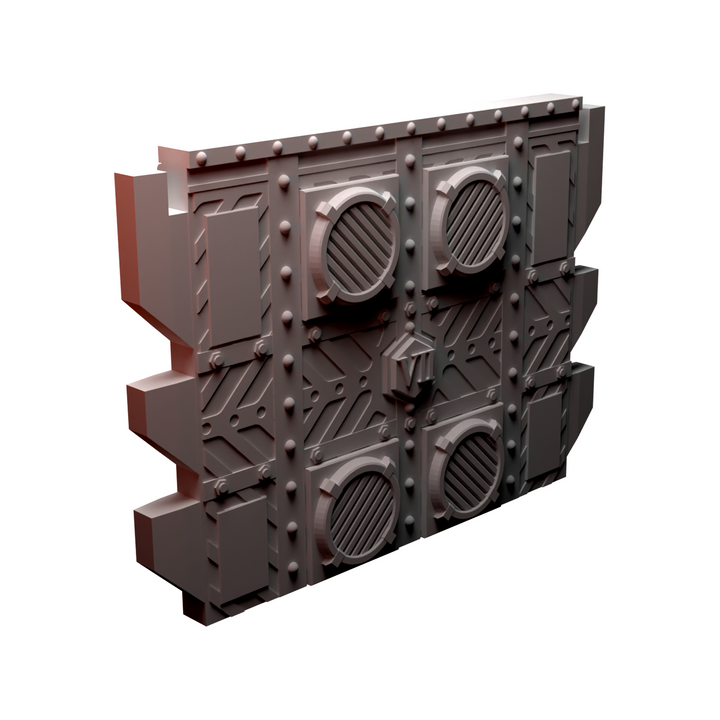 Corvus Games Terrain 3D printable Diregloom modular walls and corridors for 28mm - 32mm grimdark scifi tabletop wargaming