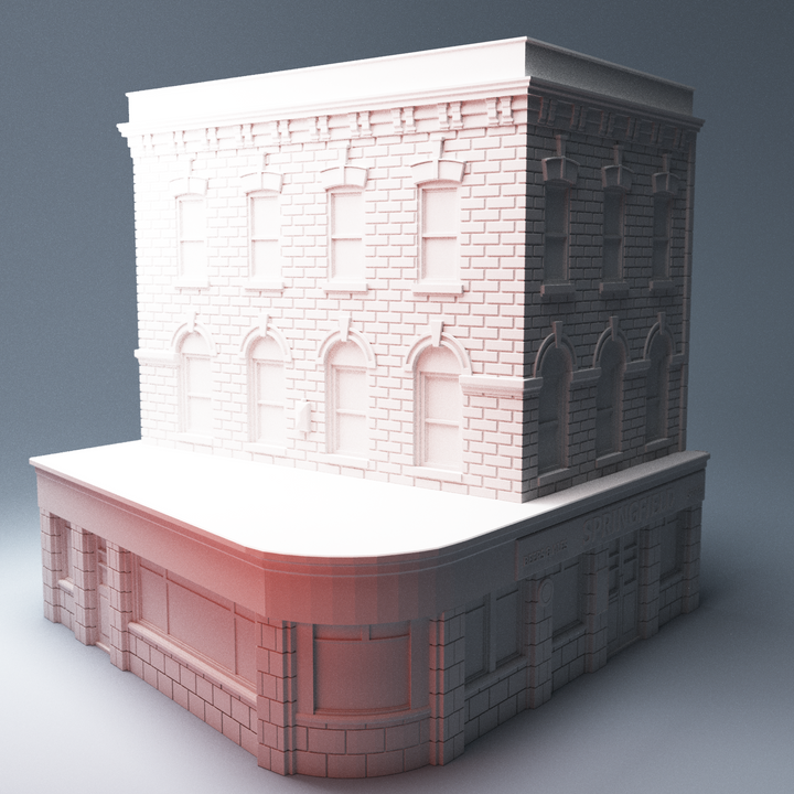 Corvus Games Terrain 3D printable English Winchester Pub for The Walking Dead, Last Days, This Is Not A Test, Marvel Crisis Protocol and other survival games and WW2 Springfield Tavern