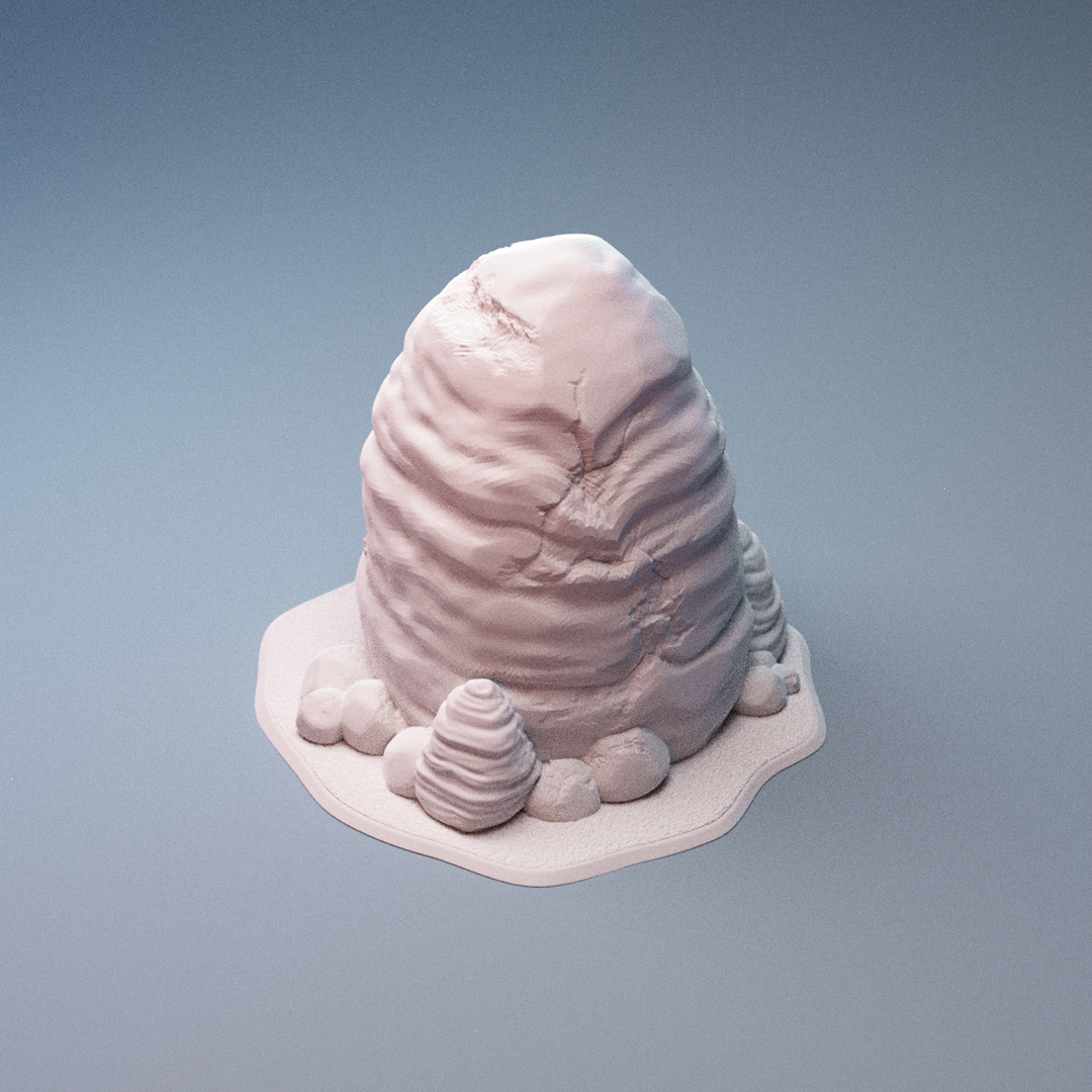 Corvus Games Terrain 3D printable Haarapan Plains Rocky Scatter for 28mm - 34mm scifi tabletop wargaming