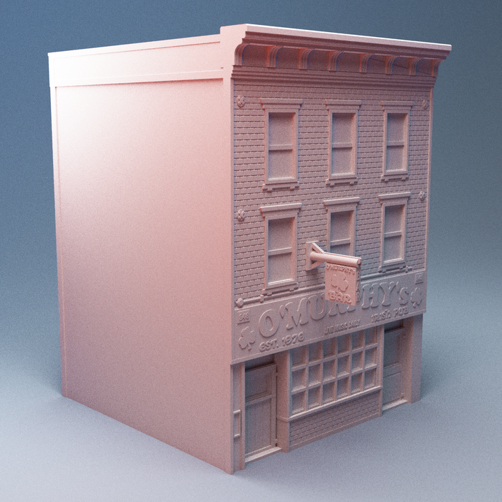 Corvus Games Terrain 3D printable Hells Kitchen terrain for 28mm - 40mm urban tabletop wargaming