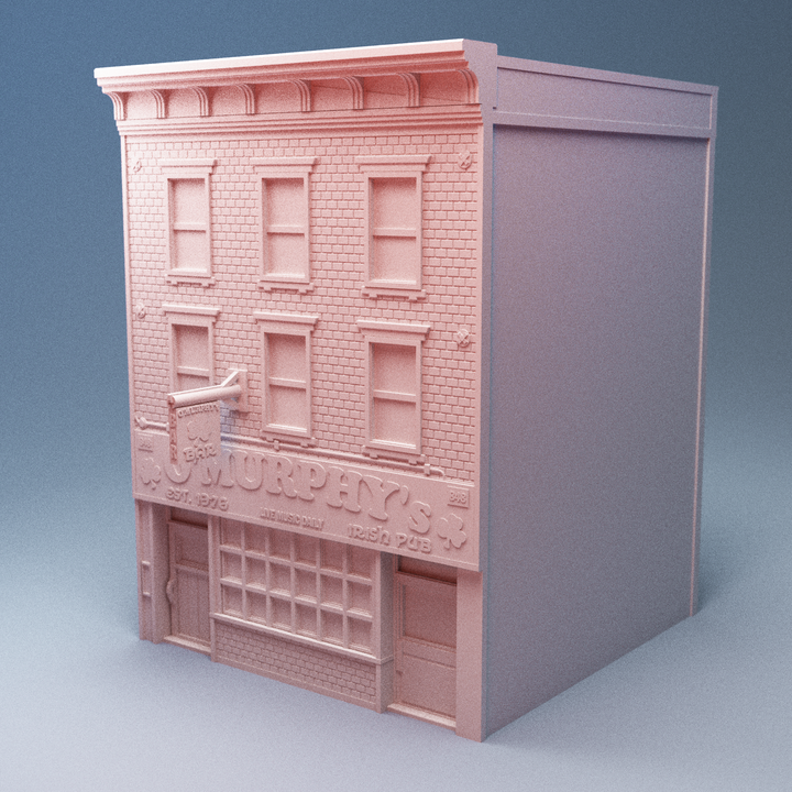 Corvus Games Terrain 3D printable Hells Kitchen terrain for 28mm - 40mm urban tabletop wargaming
