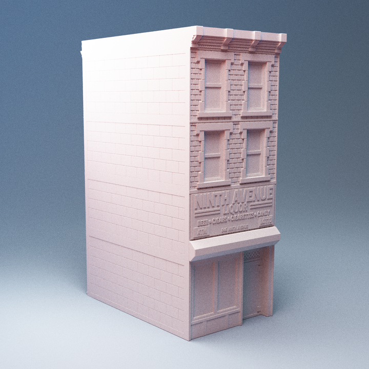 Corvus Games Terrain 3D printable Hells Kitchen terrain for 28mm - 40mm urban tabletop wargaming