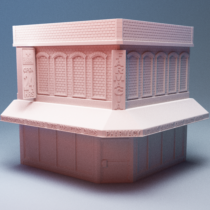 Corvus Games Terrain 3D printable Hells Kitchen terrain for 28mm - 40mm urban tabletop wargaming