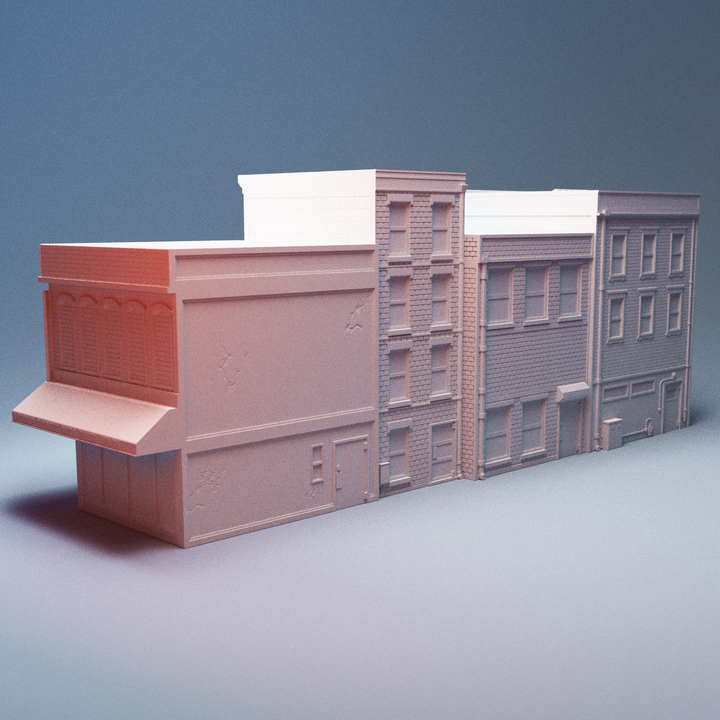 Corvus Games Terrain 3D printable Hells Kitchen terrain for 28mm - 40mm urban tabletop wargaming