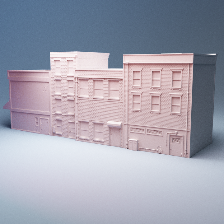Corvus Games Terrain 3D printable Hells Kitchen terrain for 28mm - 40mm urban tabletop wargaming