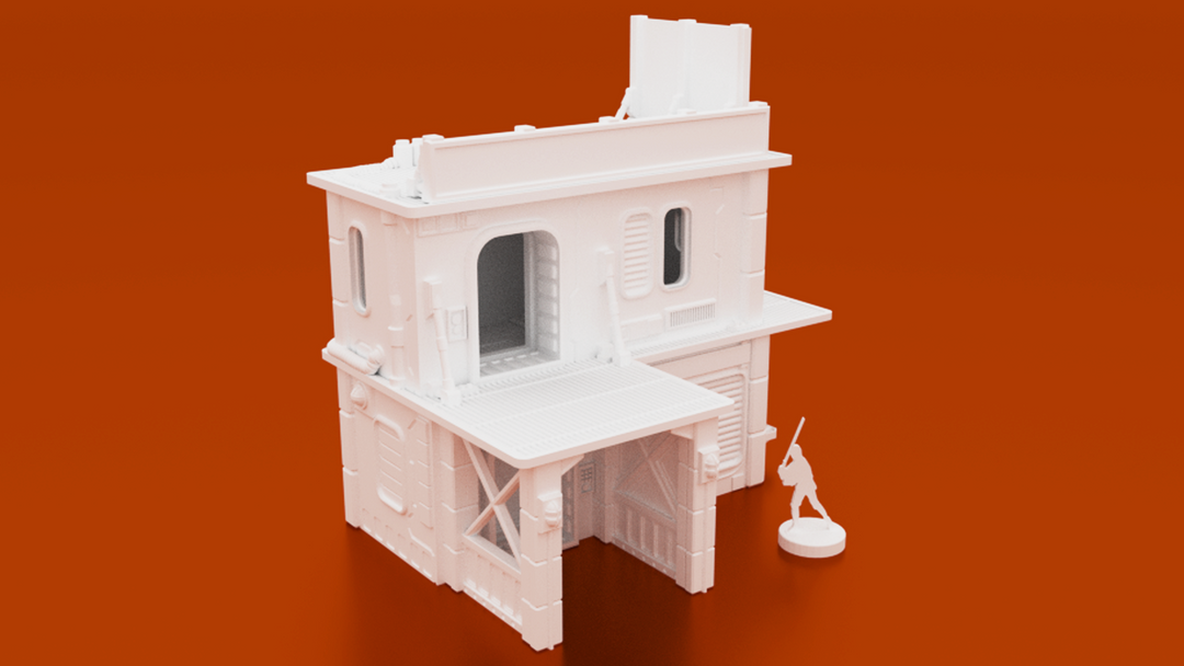 MidRim City Shop Type 'B' Digital STL 3D Printable