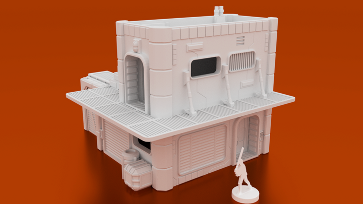 MidRim City Shop Type 'A' Digital STL 3D Printable