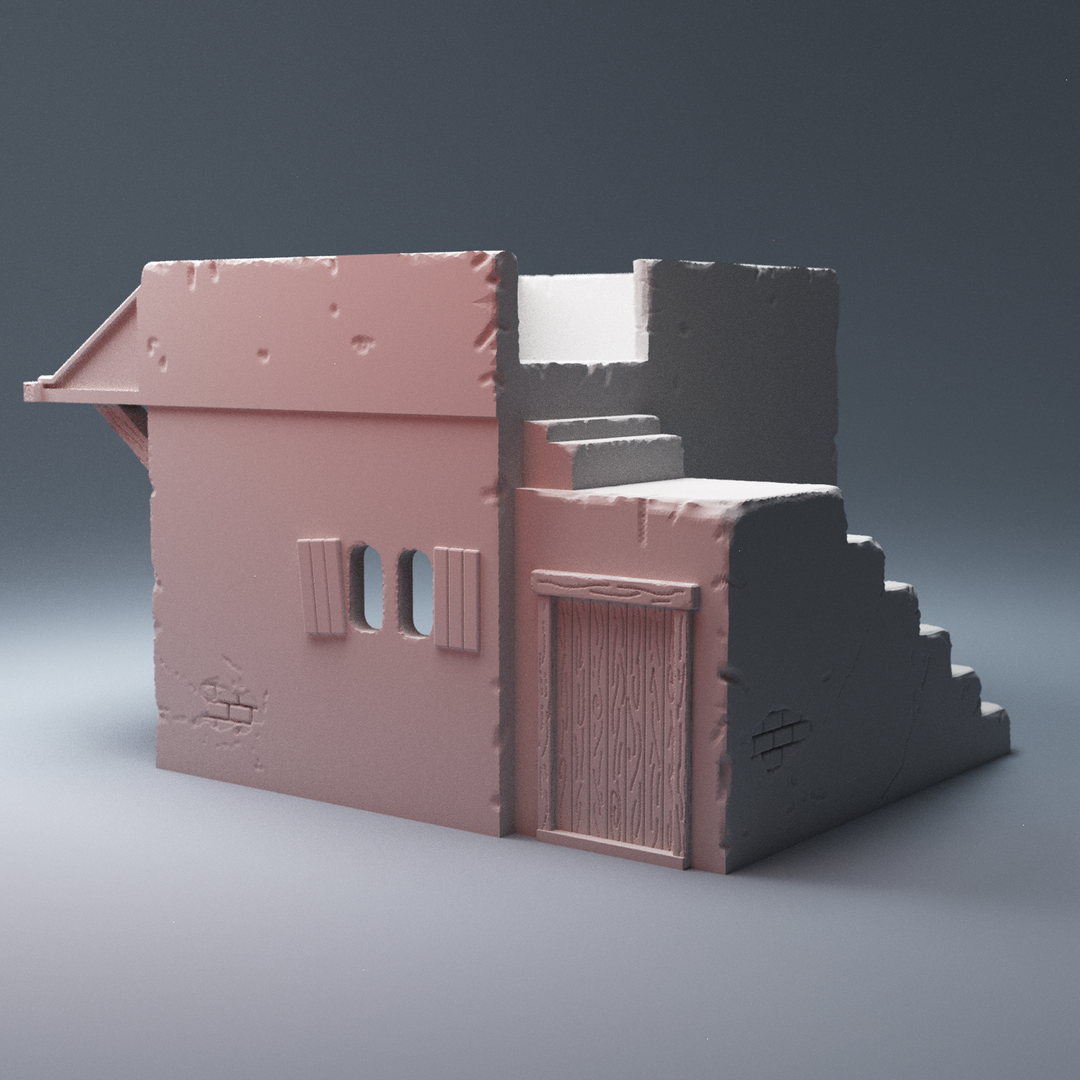 Corvus Games Terrain 3D printable Middle East Market Stall for spectre operations modern warfare 28mm urban tabletop wargaming