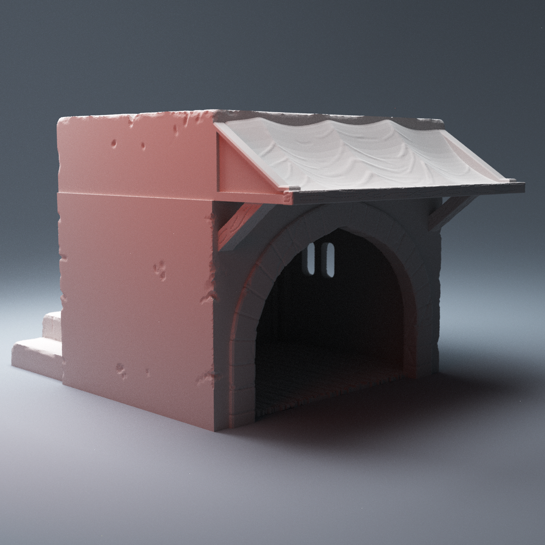 Corvus Games Terrain 3D printable Middle East Market Stall for spectre operations modern warfare 28mm urban tabletop wargaming