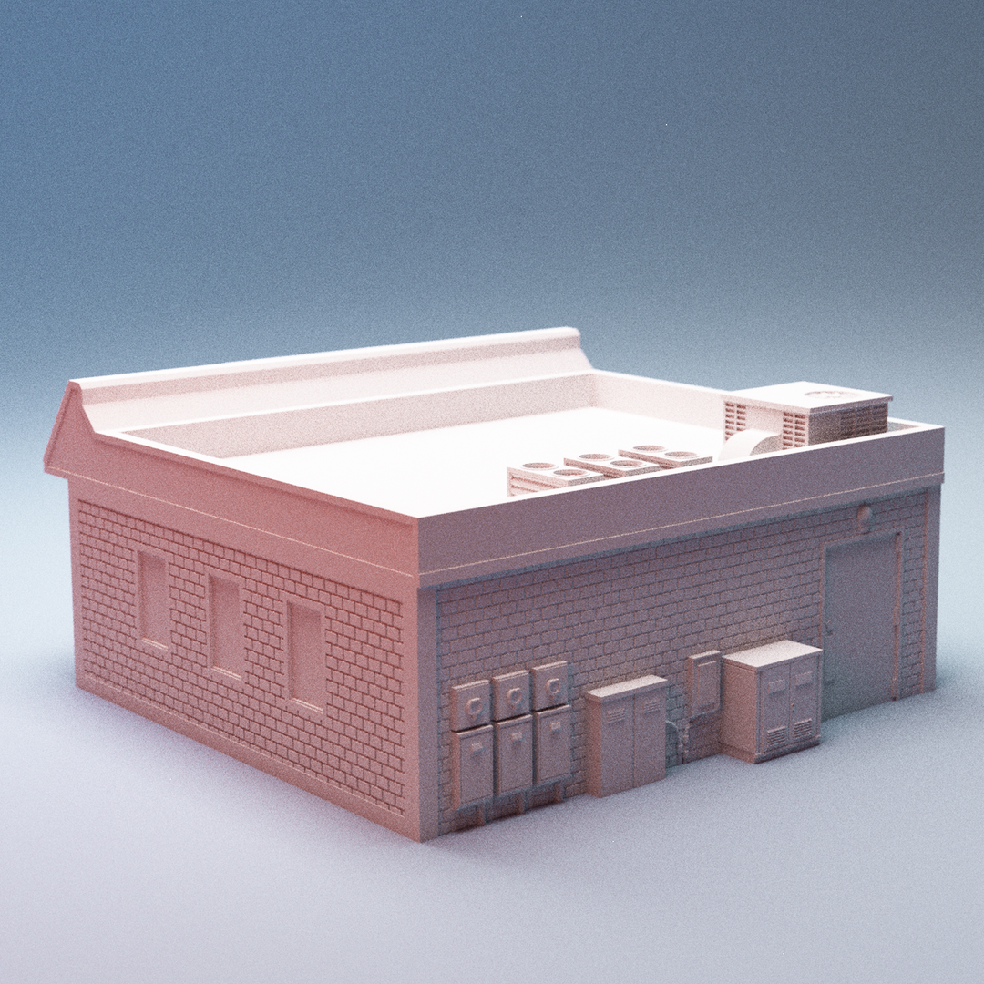 Corvus Games Terrain 3D printable Mini Mart Convenience Store building for 28mm - 40mm urban tabletop wargaming