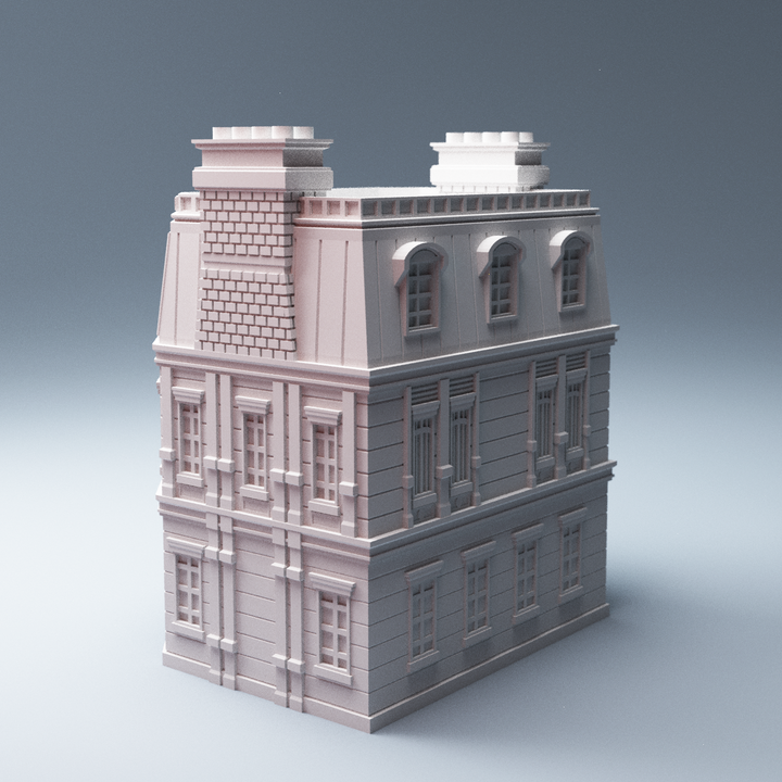 Corvus Games Terrain 3D printable Mystical House for urban games like Fallout, The Walking Dead, This Is Not a Test, Marvel Crisis Protocol, Last Days Doctor Strange Bleecker Street