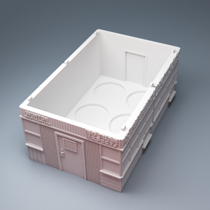 Corvus Games Terrain 3D printable NYC Food Eatery Building Times Square for 40mm tabletop miniature wargames