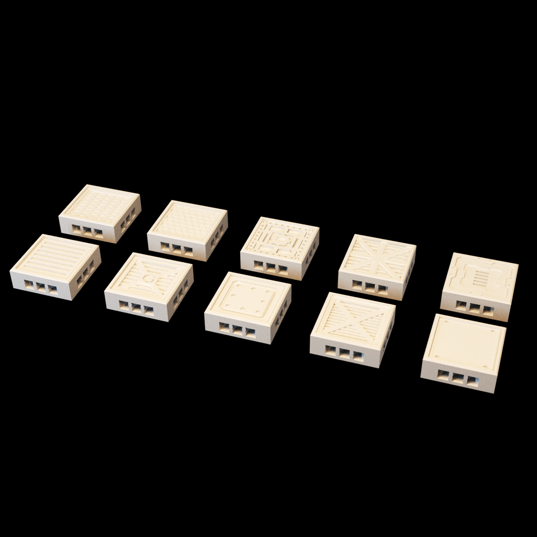 Corvus Games Terrain 3D printable OpenLOCK addon modular floor tiles 28mm scifi tabletop wargaming