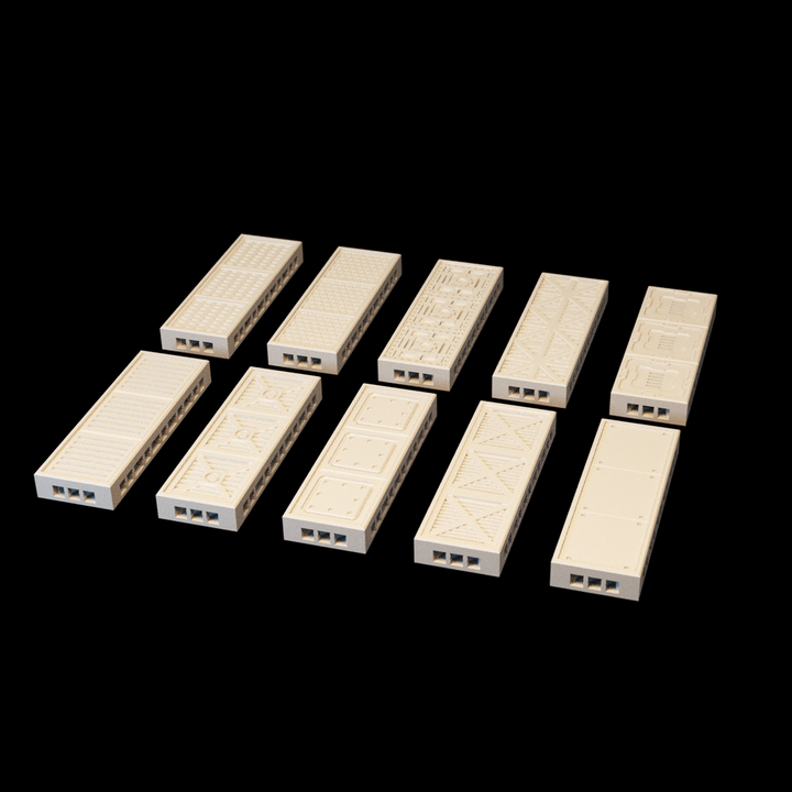 Corvus Games Terrain 3D printable OpenLOCK addon modular floor tiles 28mm scifi tabletop wargaming