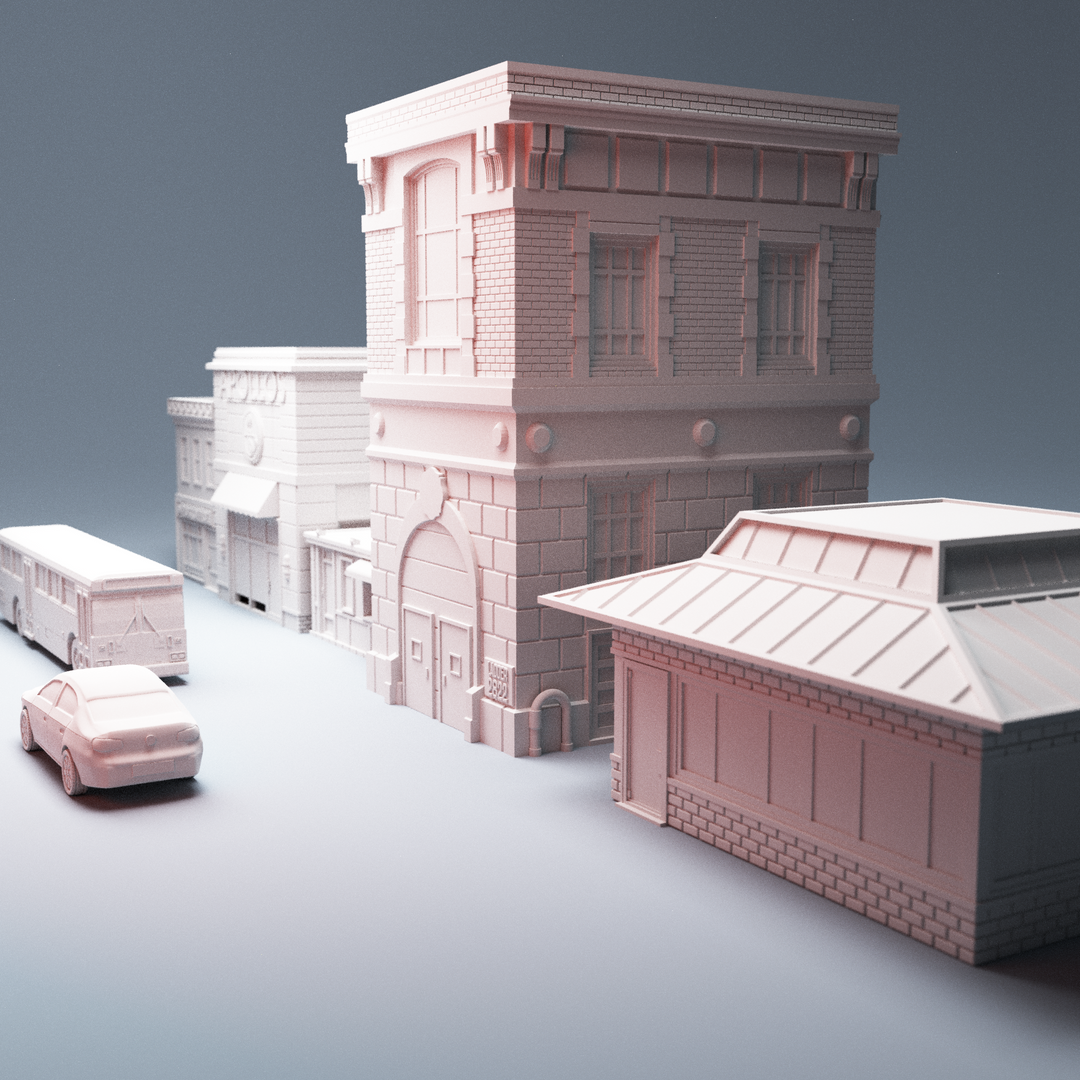 Corvus Games Terrain 3D printable Phase 3 Urban Bundle for The Walking Dead, Last Days, This Is Not A Test, Marvel Crisis Protocol, 28mm - 40mm tabletop wargames