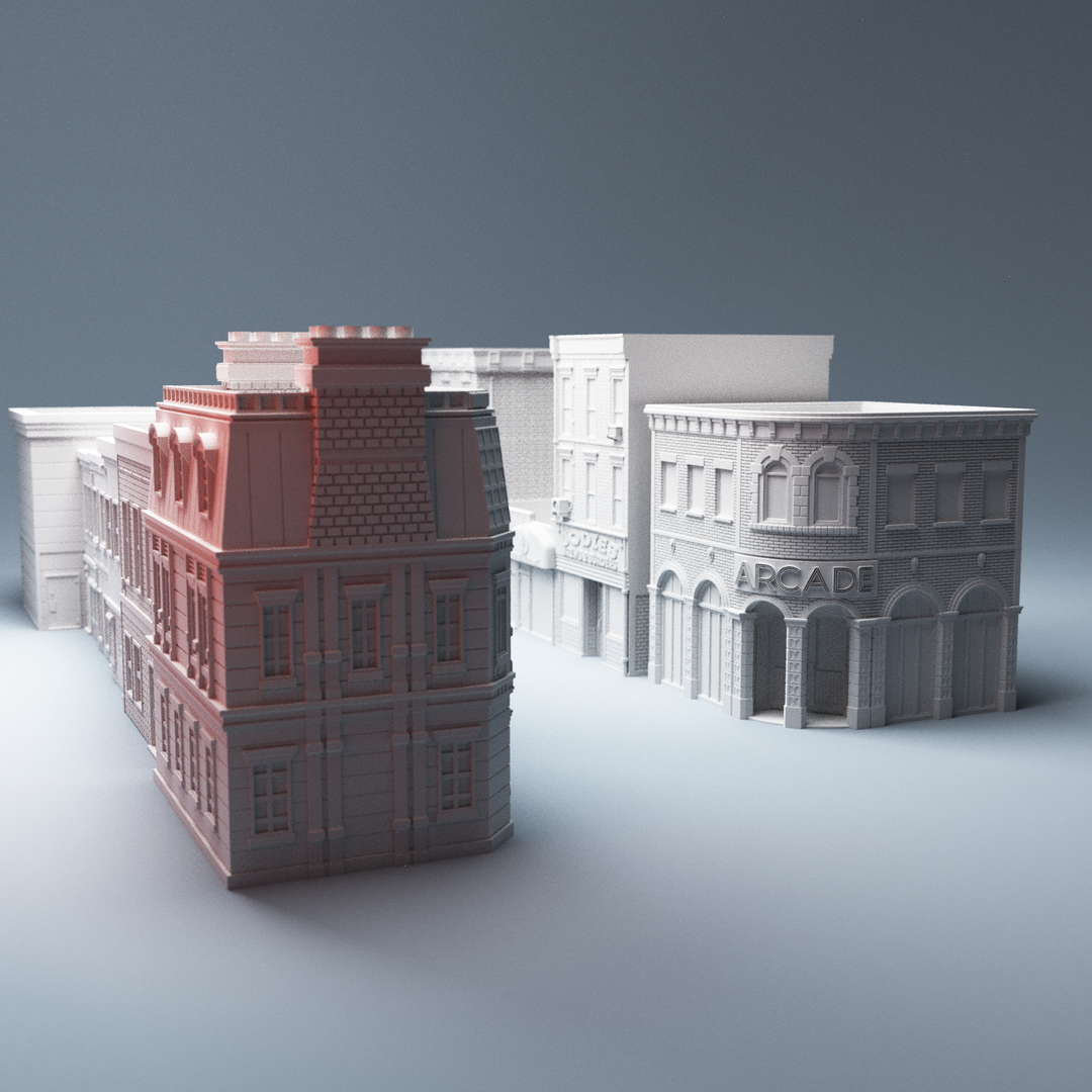 Corvus Games Terrain 3D printable Phase 5 Bundle for Marvel Crisis Protocol and The Walking Dead. Bleecker Street, Hells Kitchen, Mystical House and Arcade for tabletop wargames