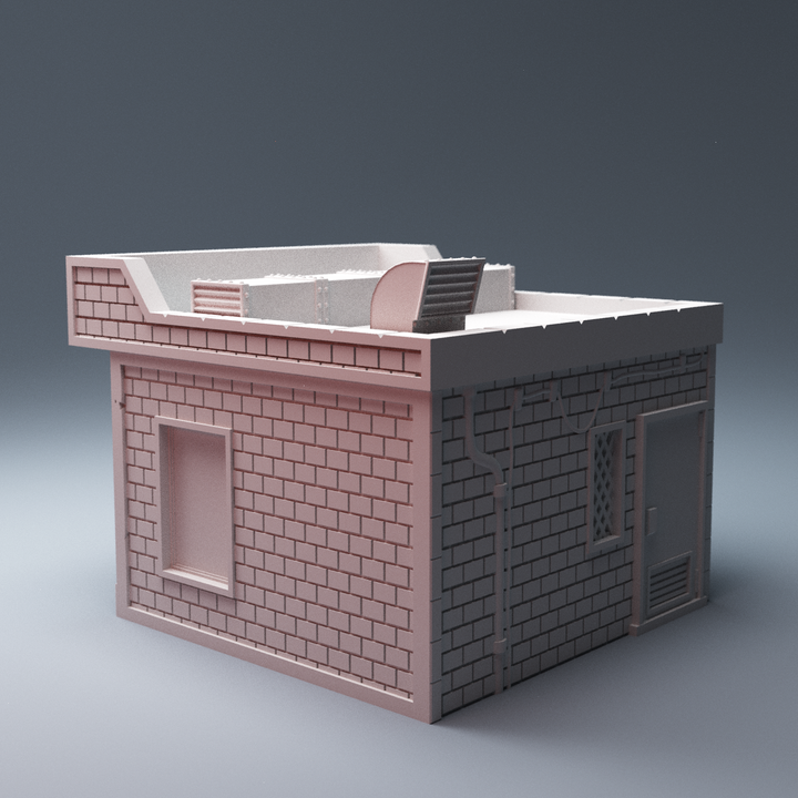 Corvus Games Terrain 3D printable Pizza Shop Restaurant for Marvel Crisis Protocol tabletop wargaming
