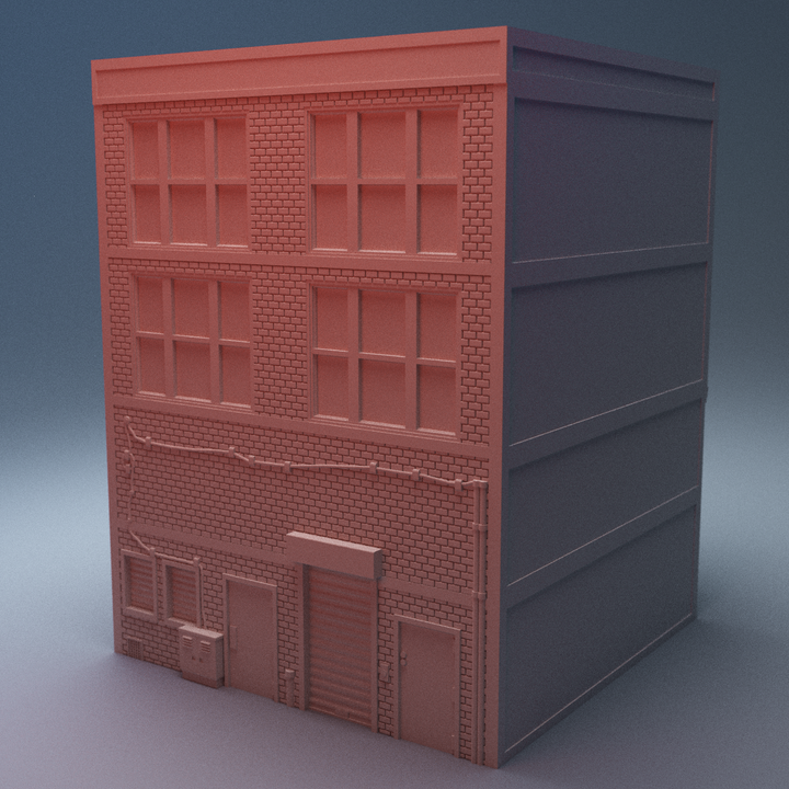 Corvus Games Terrain 3D printable Punk Rock Music Club building for 28mm - 40mm urban tabletop wargaming