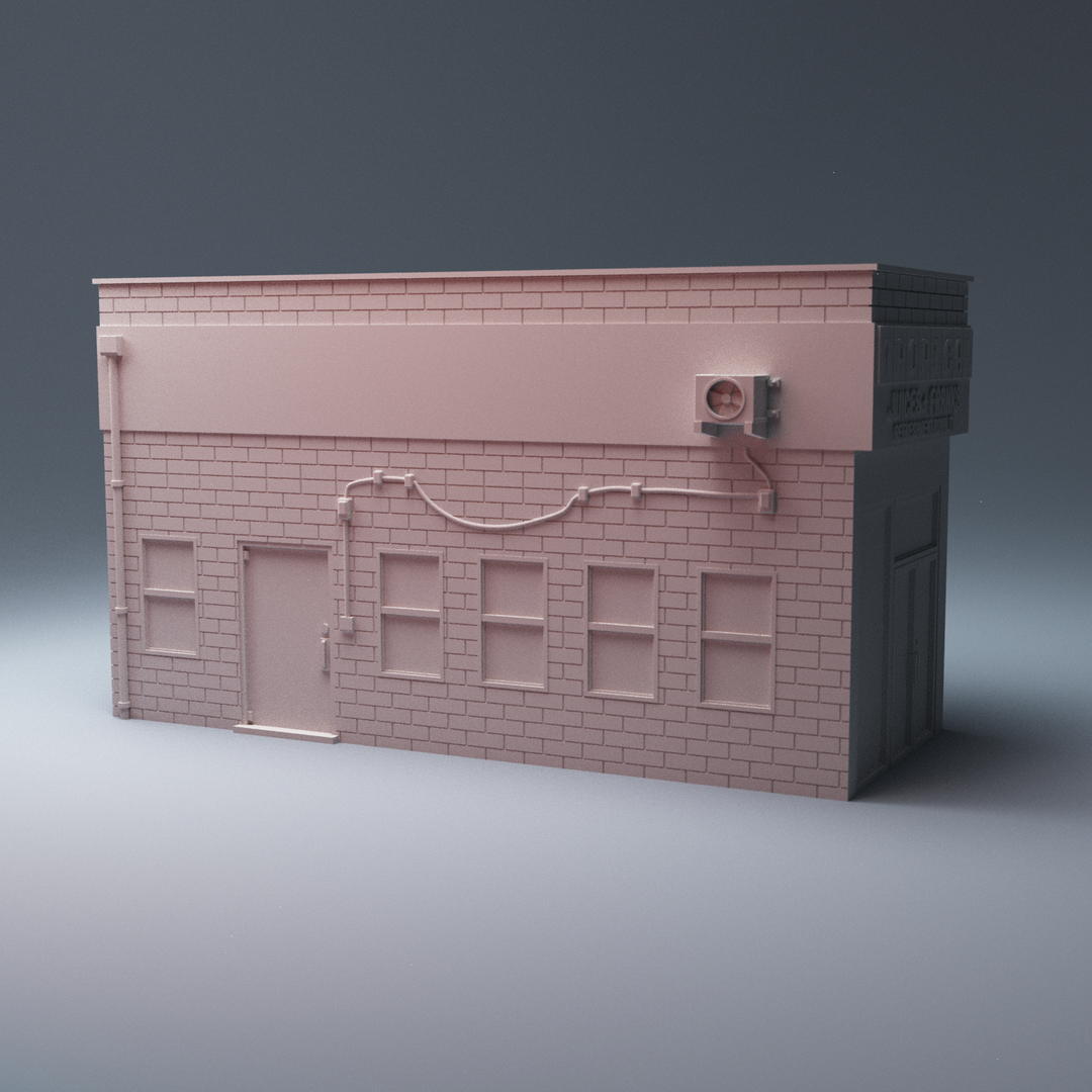 Corvus Games Terrain 3D printable Really Tropical Hot Dog Building for 28mm - 40mm tabletop miniatures wargames