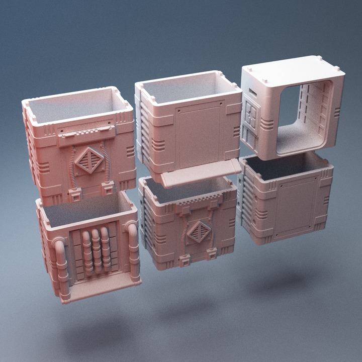 Corvus Games Terrain 3D printable Splinters Edge Mining Outpost for 28mm - 34mm scifi tabletop wargaming