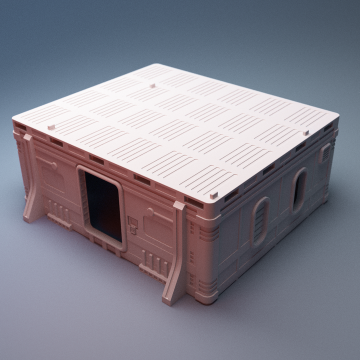 Corvus Games Terrain 3D printable Splinters Edge Mining Outpost for 28mm - 34mm scifi tabletop wargaming