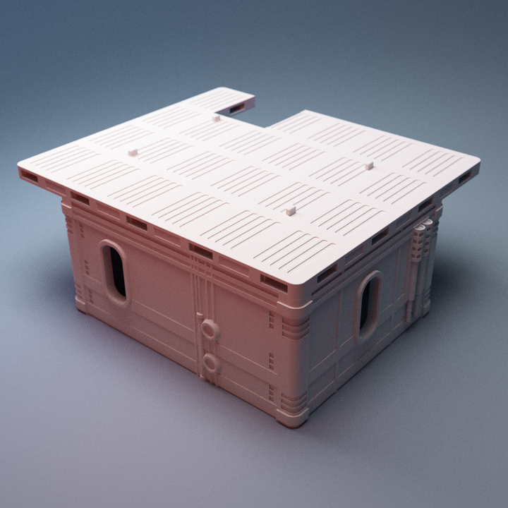 Corvus Games Terrain 3D printable Splinters Edge Mining Outpost for 28mm - 34mm scifi tabletop wargaming