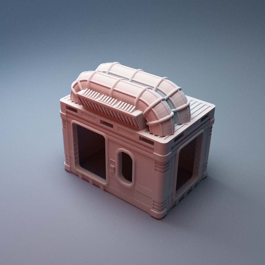 Corvus Games Terrain 3D printable Splinters Edge Mining Outpost for 28mm - 34mm scifi tabletop wargaming