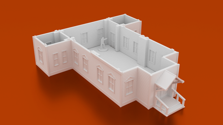 Corvus Games Terrain 3D printable St Gabriels Church for Last Days, The Walking Dead, Marvel Crisis Protocol