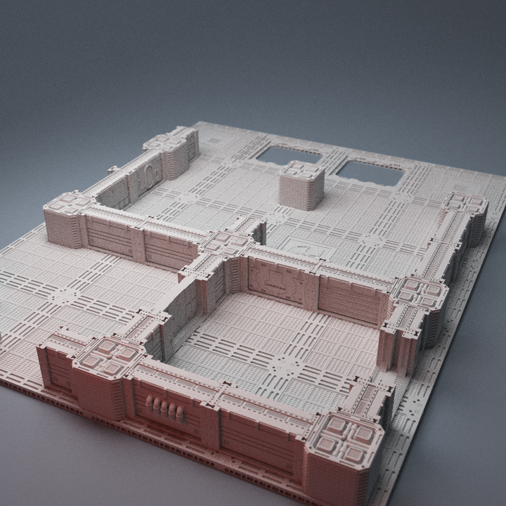 Corvus Games Terrain 3D printable Starbase Epsilon for 28mm tabletop wargaming