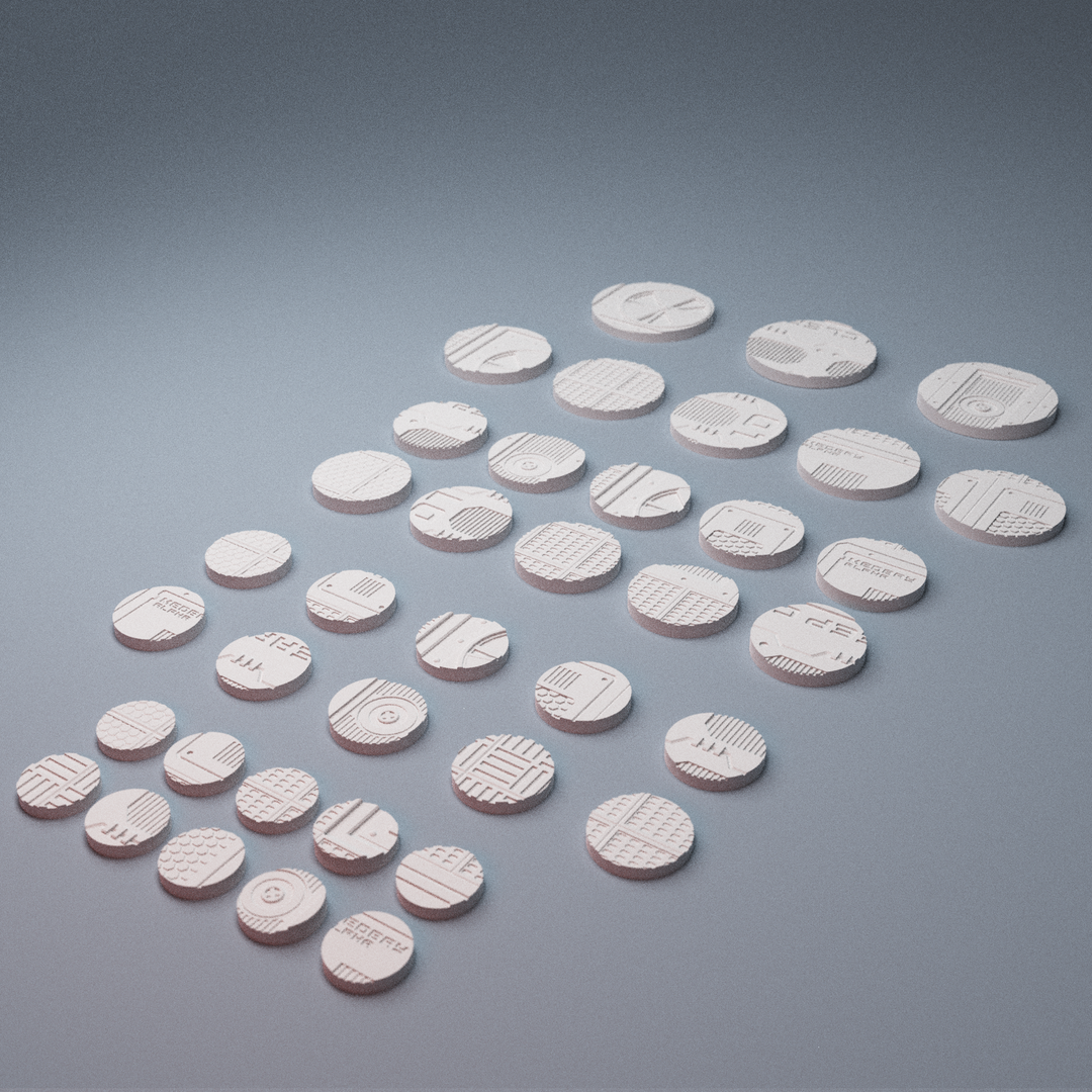 Corvus Games Terrain 3D printable Starbase Epsilon miniature bases for 28mm tabletop wargaming