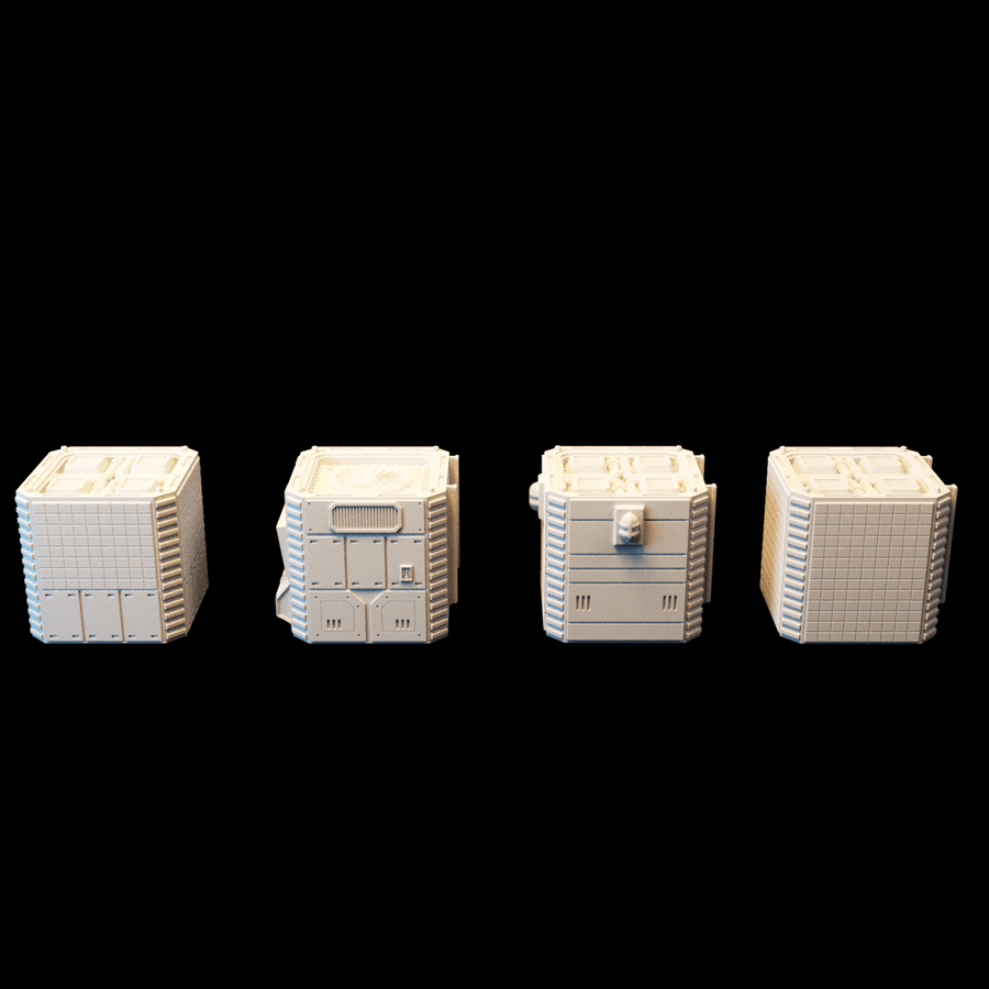 Grimdark 3D printable Starbase Epsilon 28mm scifi wargaming terrain ...