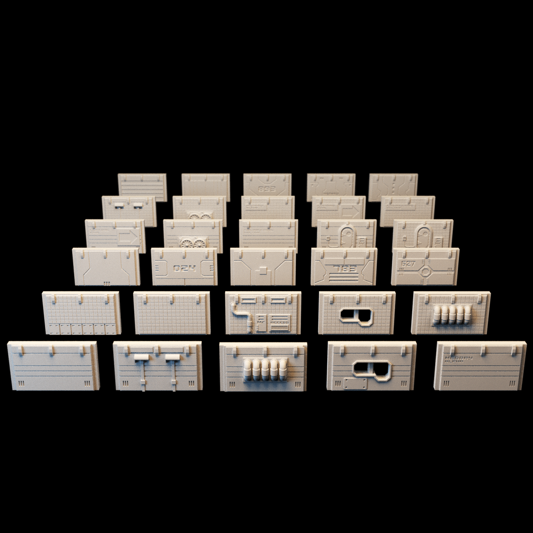 Corvus Games Terrain 3D printable Starbase Epsilon for 28mm tabletop wargaming