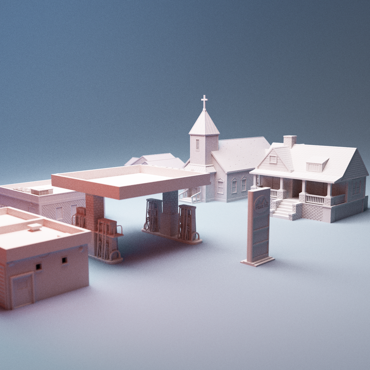 Urban Suburbia Bundle Digital STL 3D printable