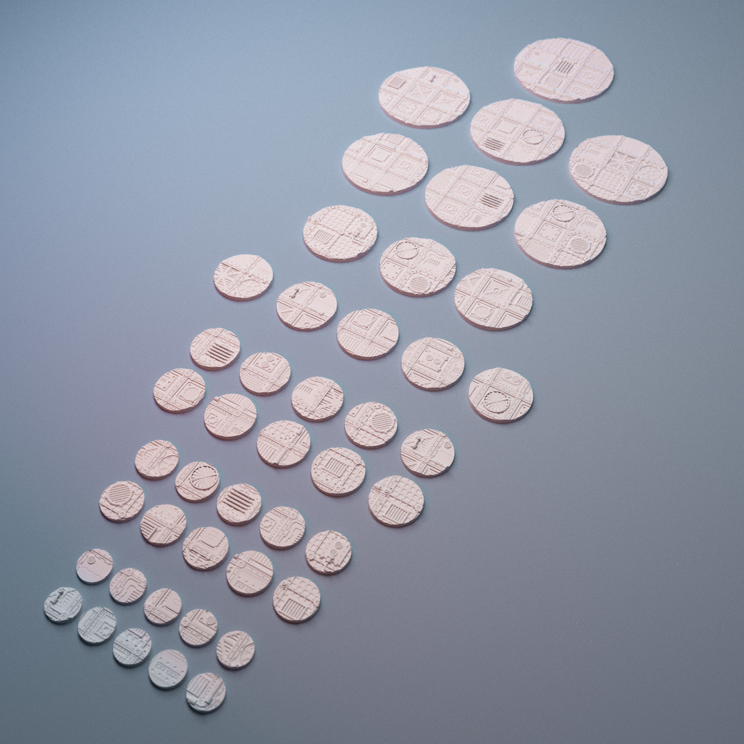 Corvus Games Terrain 3D printable UnderNidus miniatures bases for 28mm - 32mm grimdark scifi tabletop wargaming