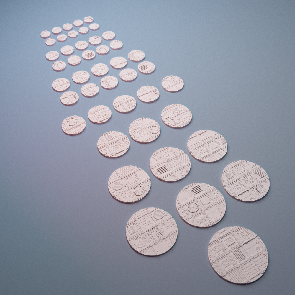 Corvus Games Terrain 3D printable UnderNidus miniatures bases for 28mm - 32mm grimdark scifi tabletop wargaming