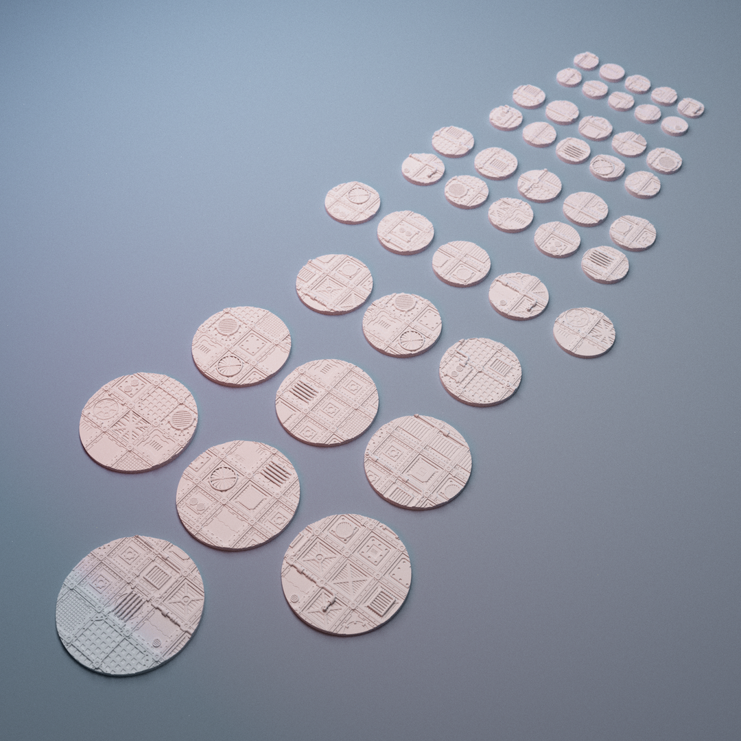 Corvus Games Terrain 3D printable UnderNidus miniatures bases for 28mm - 32mm grimdark scifi tabletop wargaming