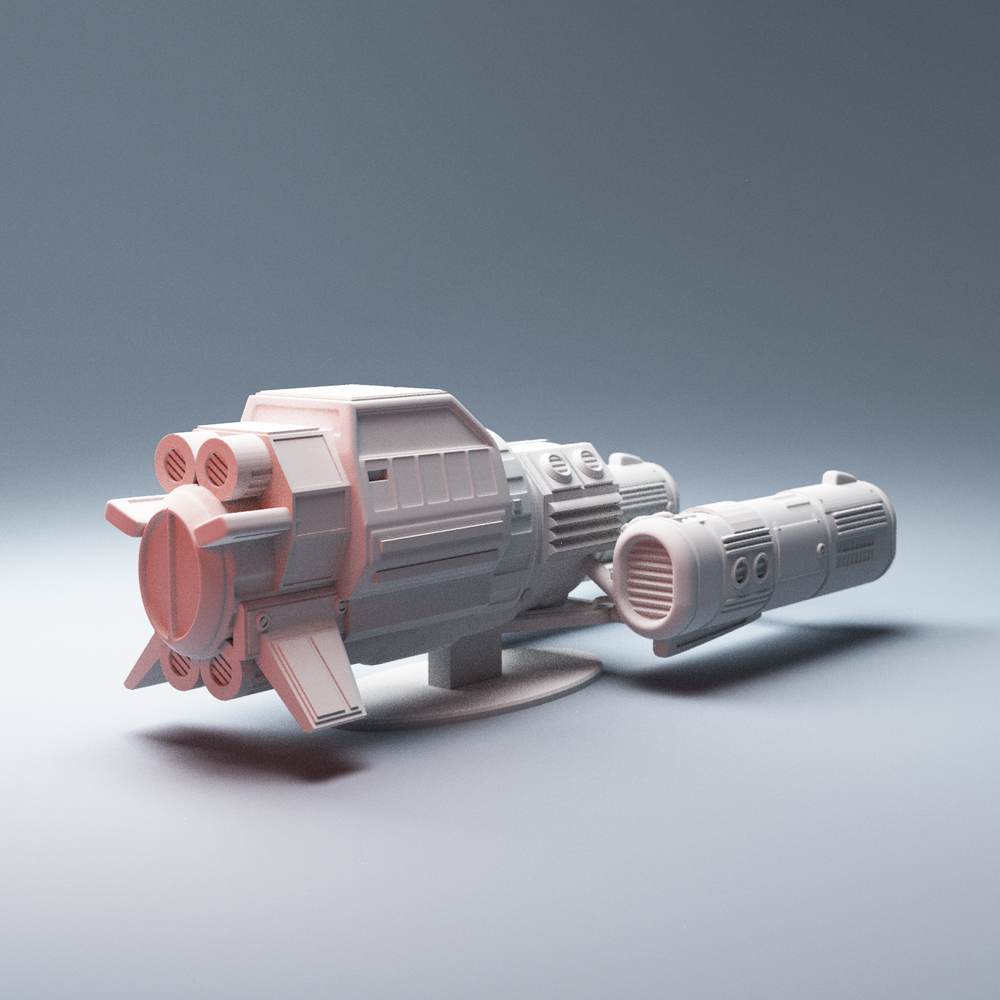 Corvus Games Terrain 3D printable W3V Personal Cargo Speeder for Star Wars Legion, Warhammer 40k, Infinity, Gate of Antares, Star Breach, Judge Dredd 28mm - 32mm scifi tabletop wargaming