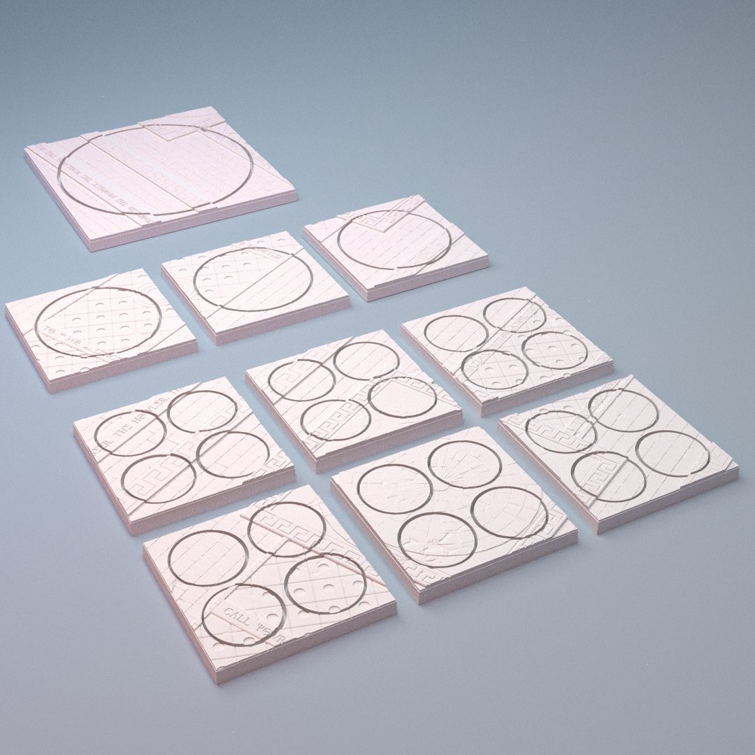 Corvus Games Terrain 3D printable conquest compatible bases and stands tabletop wargaming
