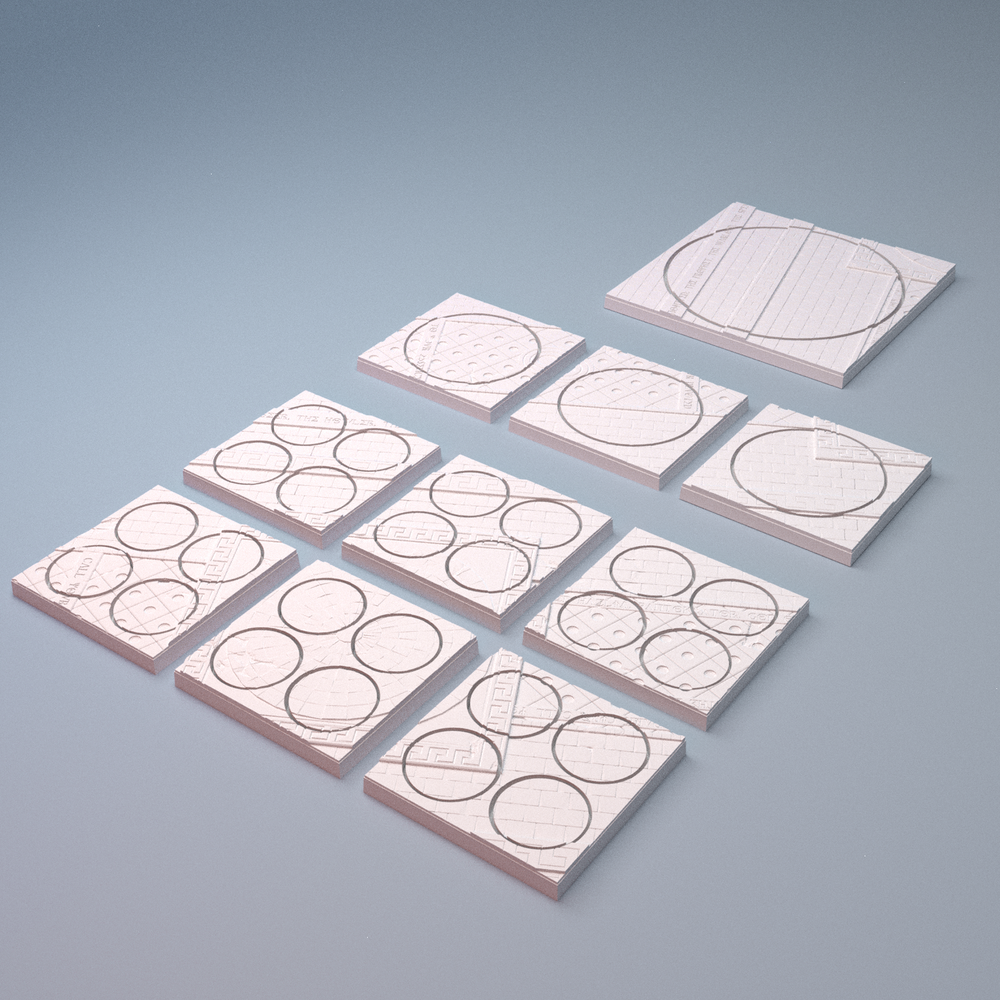 Corvus Games Terrain 3D printable conquest compatible bases and stands tabletop wargaming