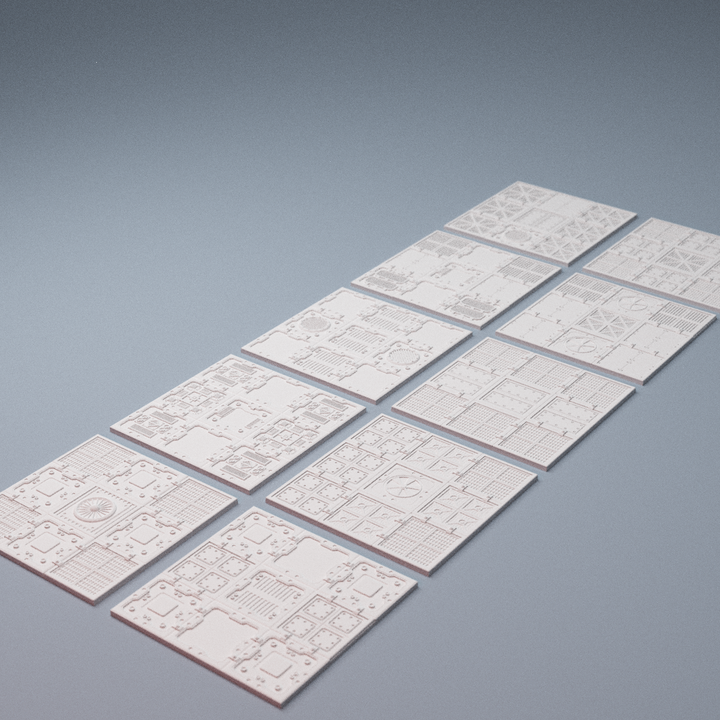 Corvus Games Terrain 3D printable modular Riser Platform for 28mm scifi tabletop wargaming