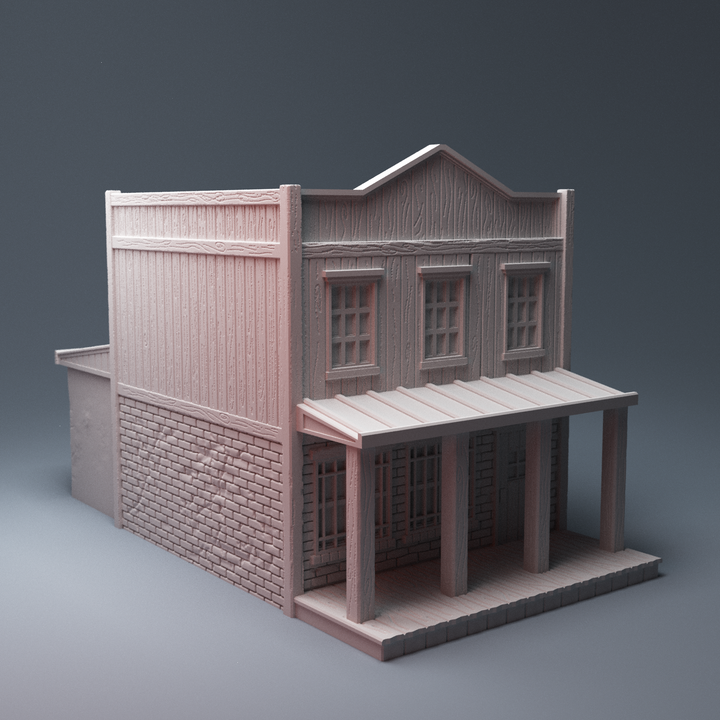 Corvus Games Terrain 3D printable old west 28mm scale Sheriffs Office and Jail for Wild West Exodus, Draculas America, WWX, Dead Mans Hand, Malifaux, Gunfighters Ball, Legends of the Old West, Gunslinger