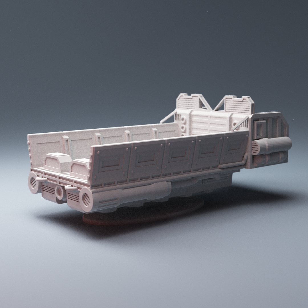 Corvus Games Terrain 3D printable scifi Cargo Sled for Star Wars Legion, Infinity, Star Breach, Stargrave, 40k, Necromunda, Kill Team