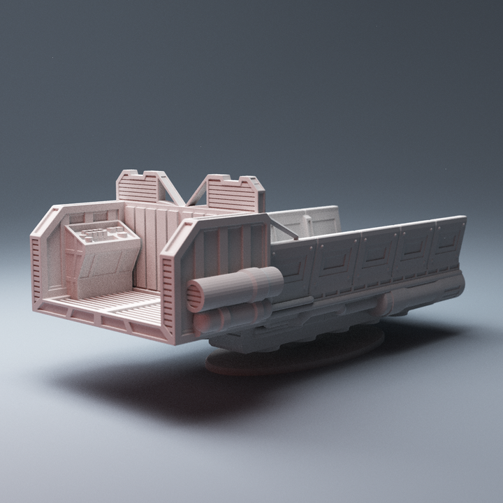 Corvus Games Terrain 3D printable scifi Cargo Sled for Star Wars Legion, Infinity, Star Breach, Stargrave, 40k, Necromunda, Kill Team