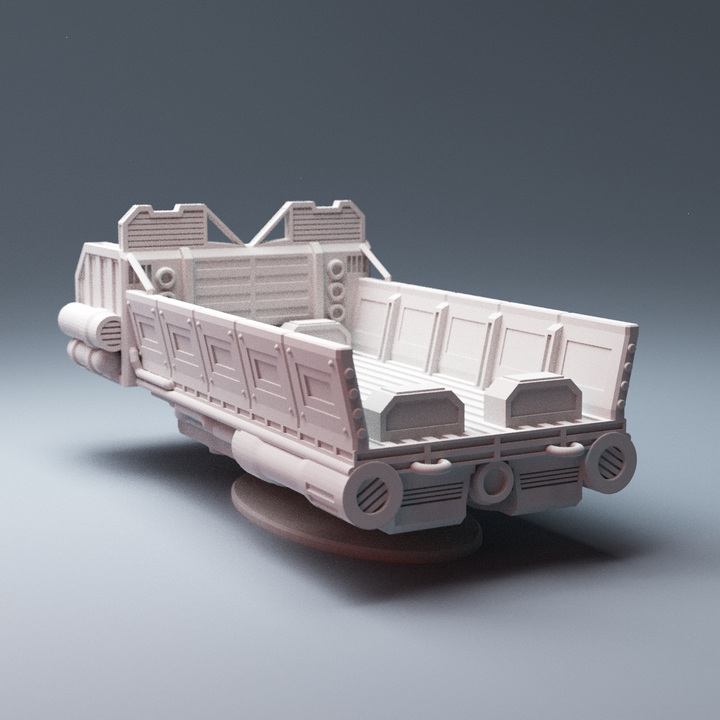 Corvus Games Terrain 3D printable scifi Cargo Sled for Star Wars Legion, Infinity, Star Breach, Stargrave, 40k, Necromunda, Kill Team