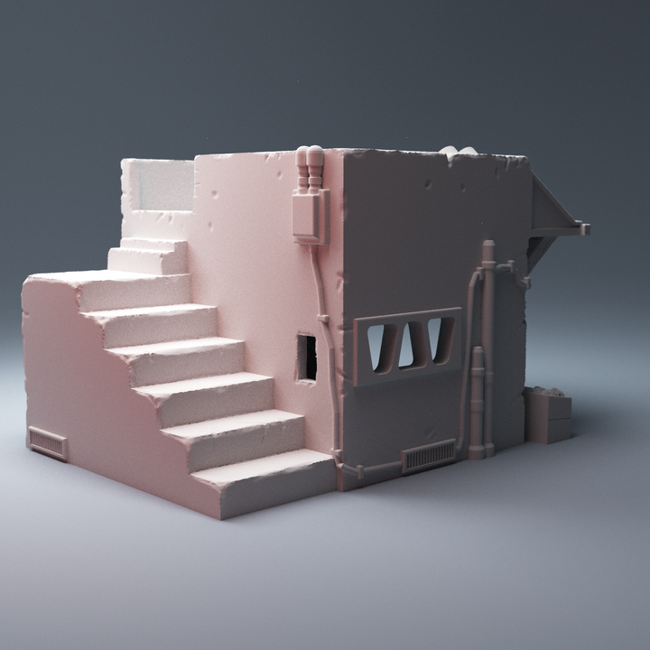 Corvus Games Terrain 3D printable scifi Desert Marketstall for Star Wars Legion, Infinity, Star Breach, Stargrave, 40k, Necromunda tabletop gaming terrain