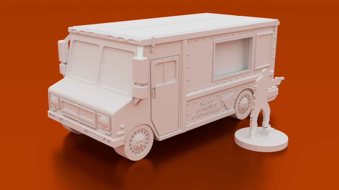 Urban Taco Truck Digital STL 3D printable