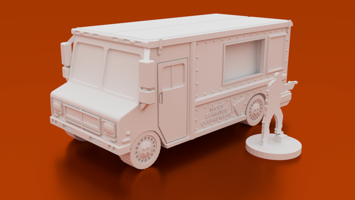 Urban Taco Truck Digital STL 3D printable